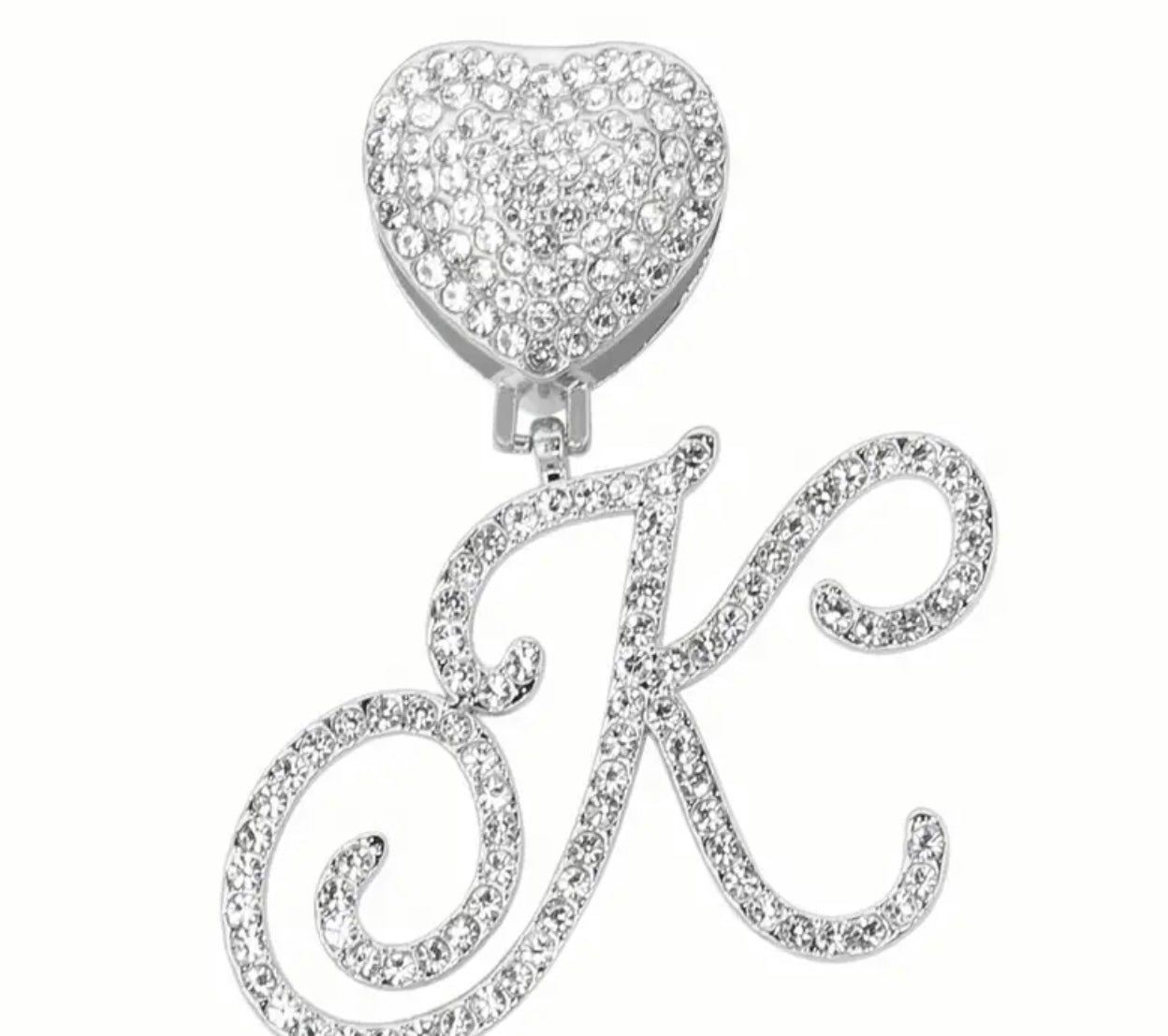 Monogram Princess Heart Pendant
