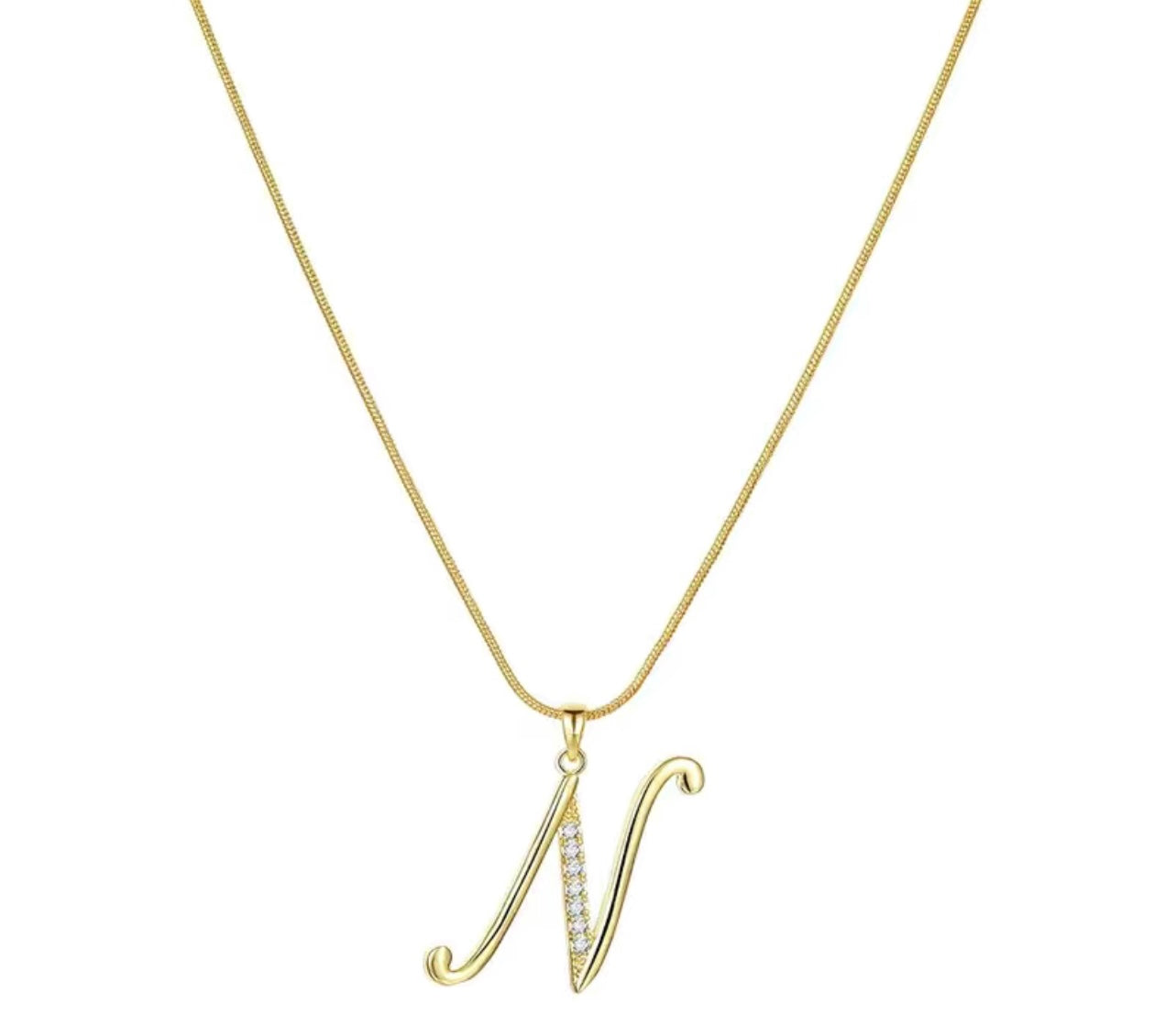 Monogram N Necklace