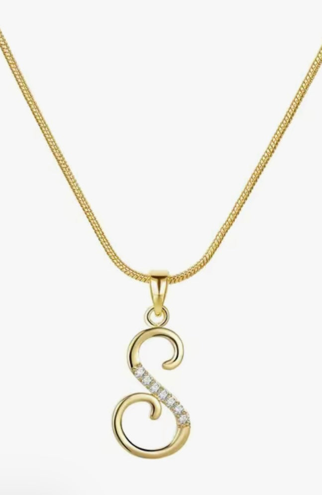Monogram S Necklace