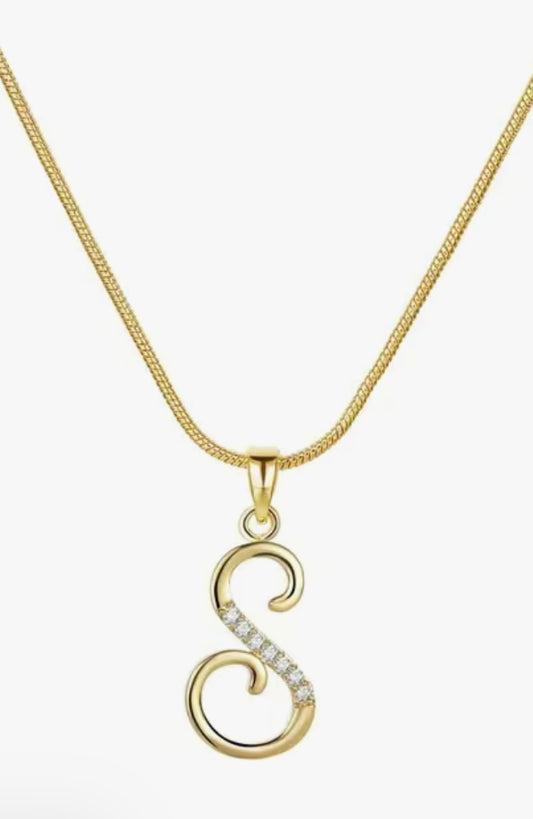 Monogram S Necklace