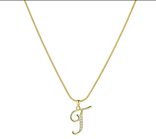 Monogram T Necklace