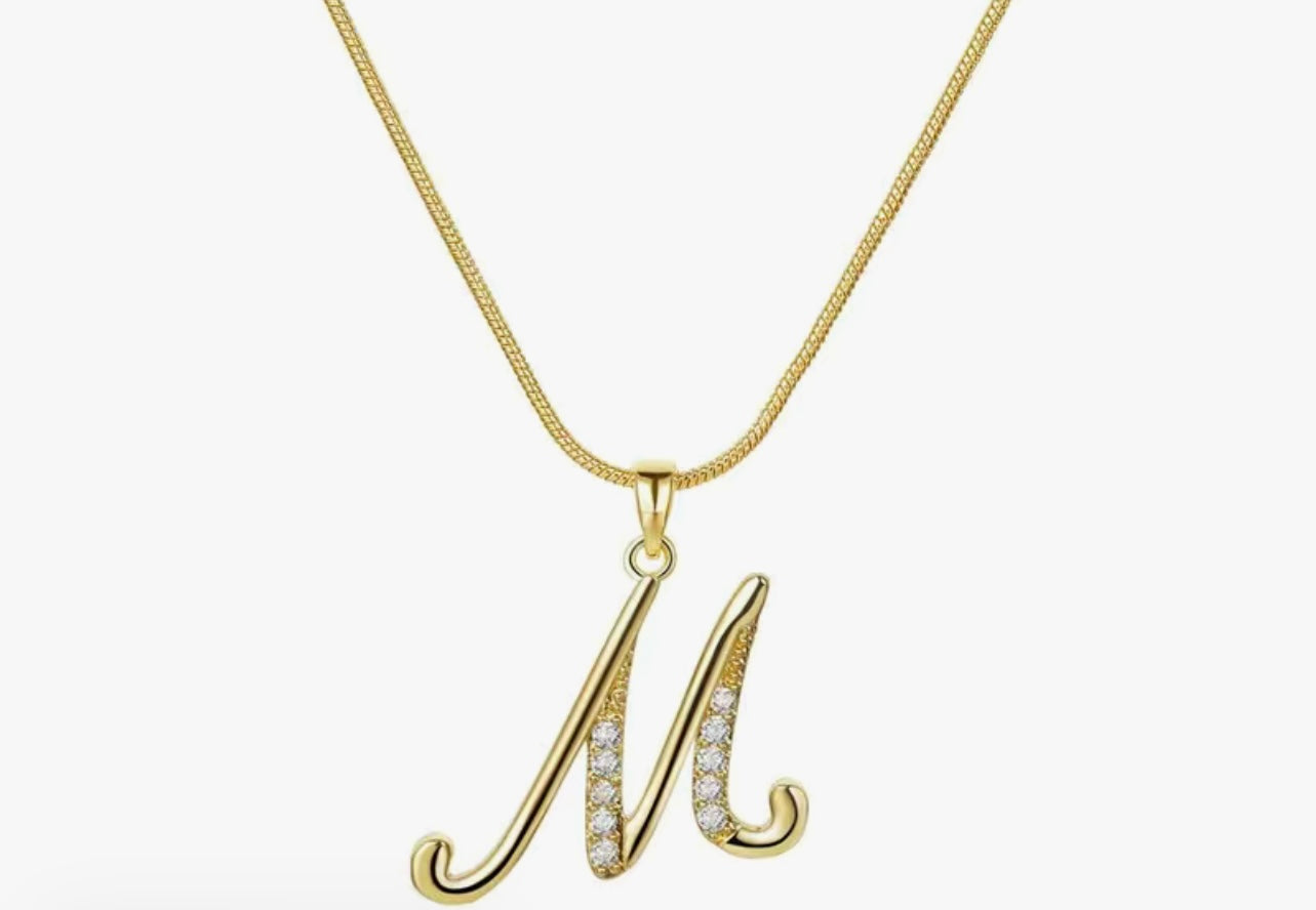 Monogram M Necklace