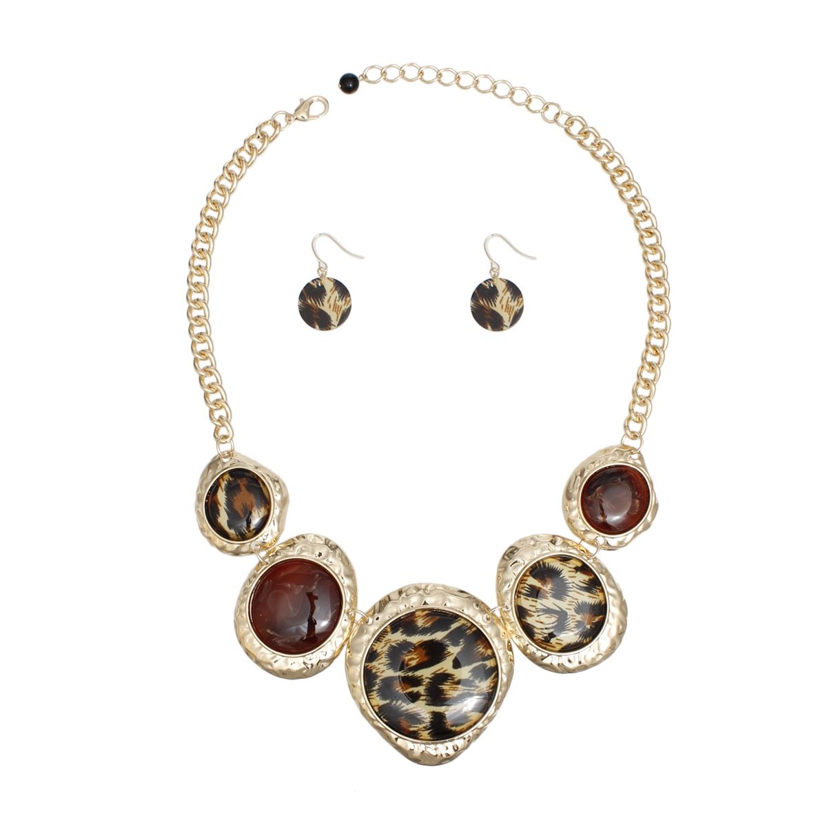 Collar Animal Artistry Leopard Print Gold Necklace