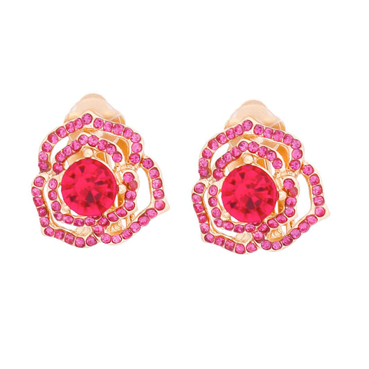 Roseate Whispers Pink Cutout Dainty Clip-Ons
