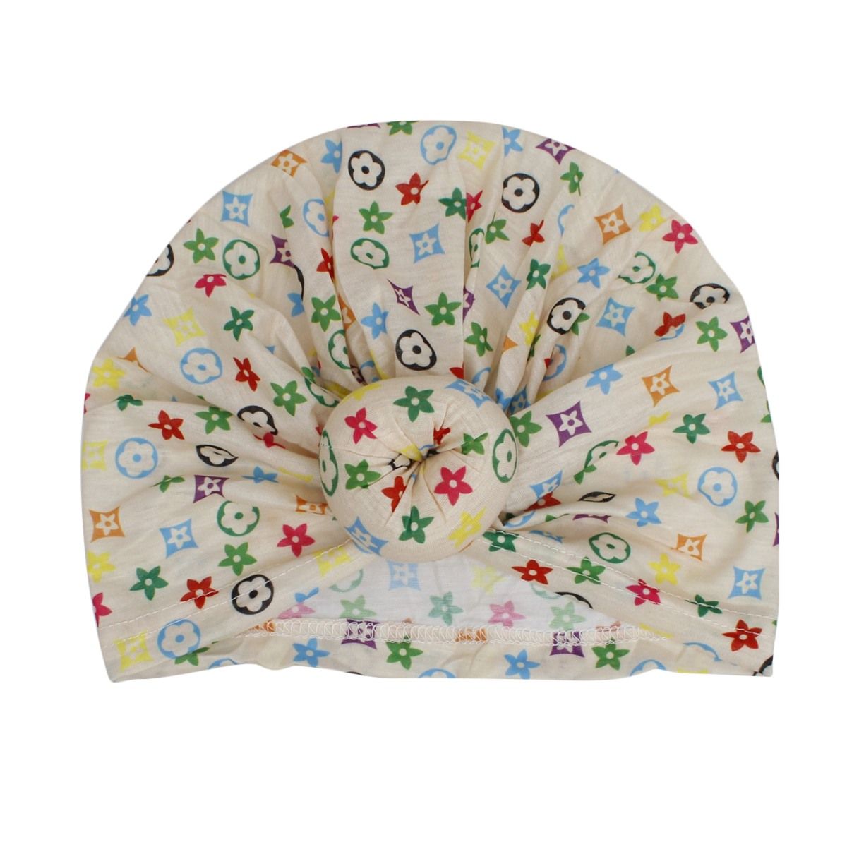 Turban Pre-Tied Donut Beige Monogram Print Women
