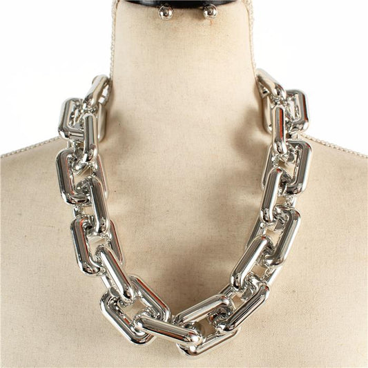 CHUNKY CHAIN NECKLACE SET