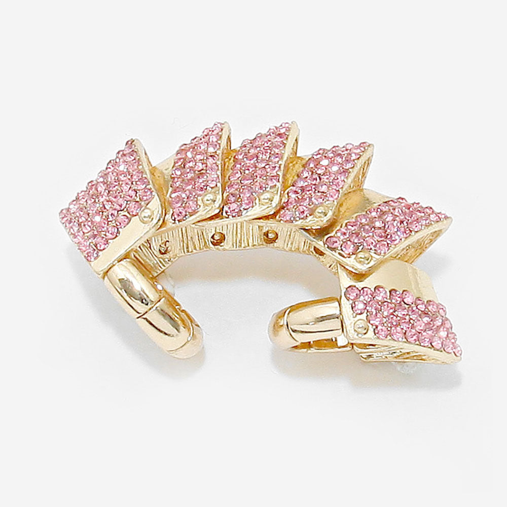 CRYSTAL PAVE ARMOR STRETCH RING