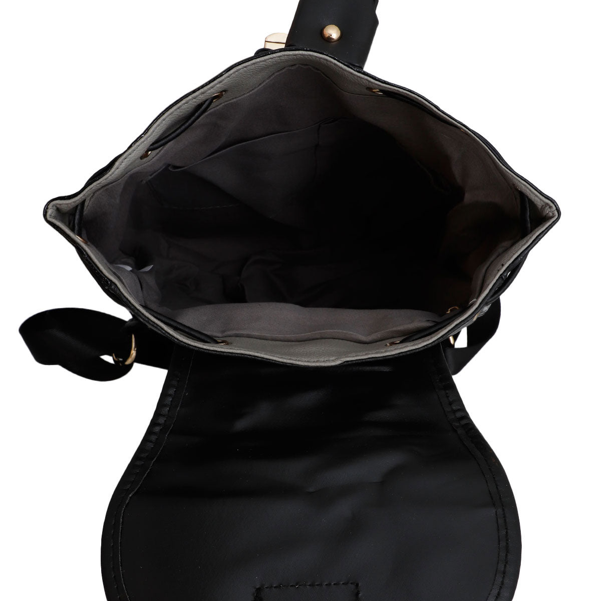 Black Croc Cinch Backpack Set