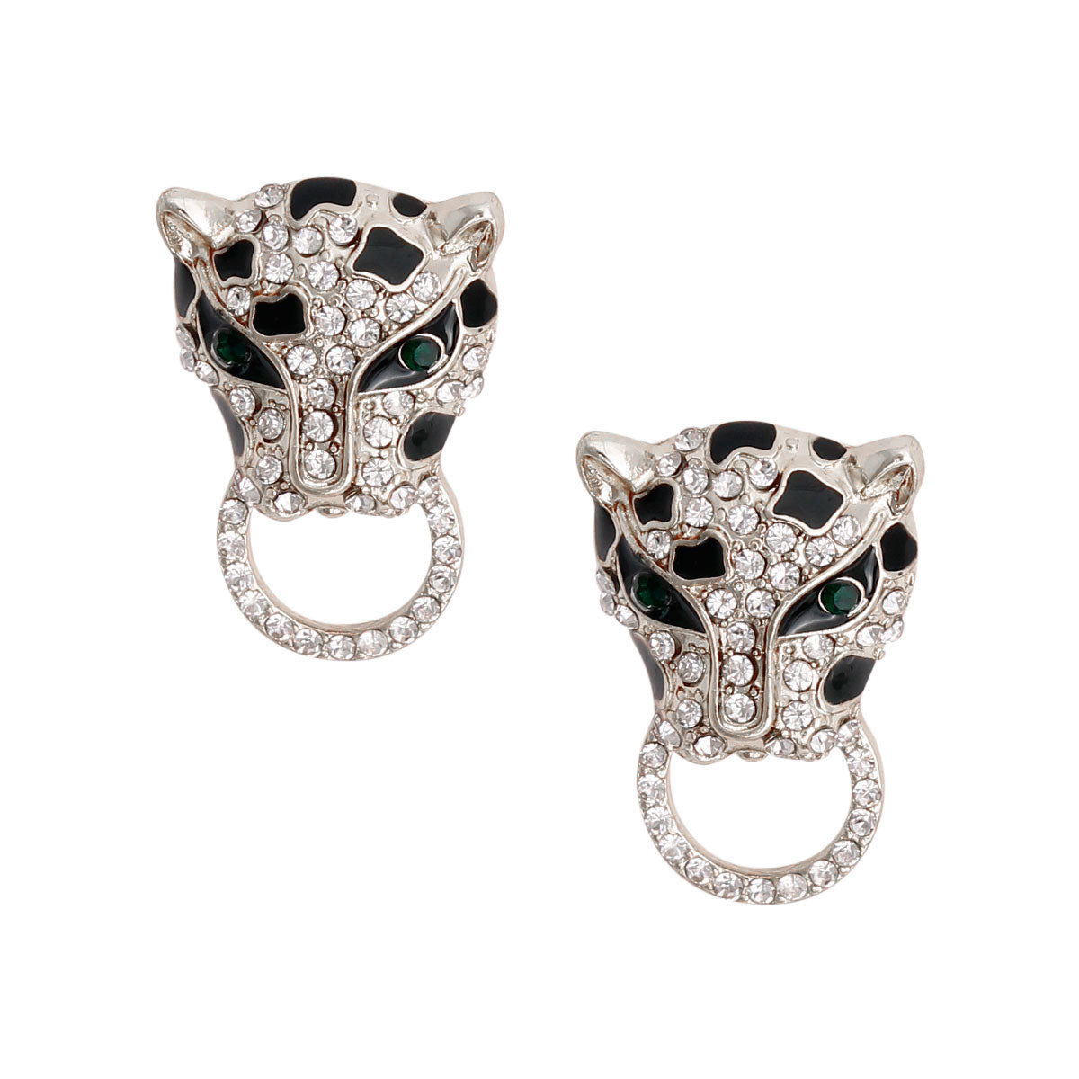 Silver Leopard Door Knocker Studs