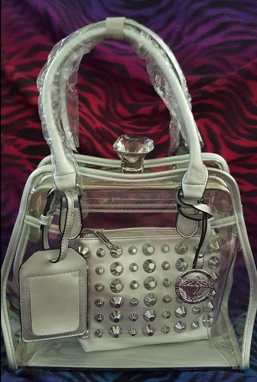 Clear Stud N Chick bag