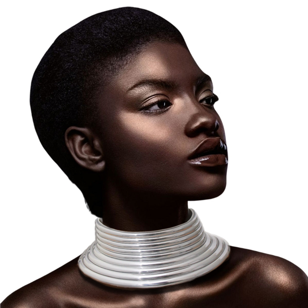 Vegan Leather Snap Collar