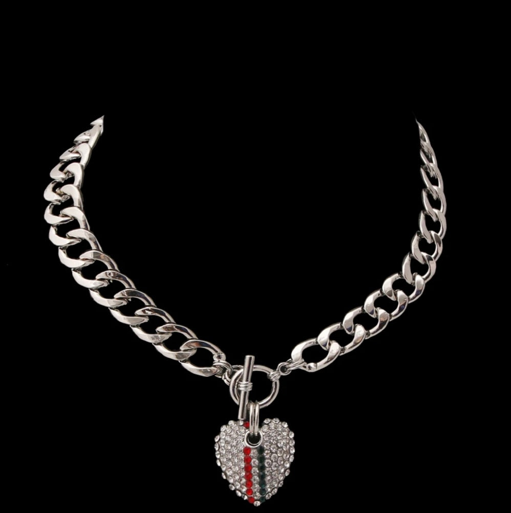 Rhinestone Heart Toggle