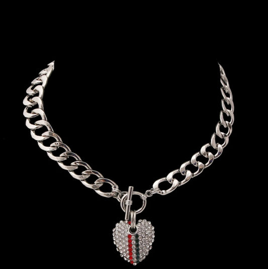 Rhinestone Heart Toggle