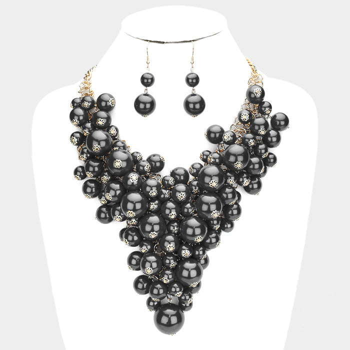 Grape Vine Pearl Necklace