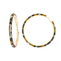 Rhinestone hoop earrings