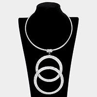 Double Ring Pendant Set