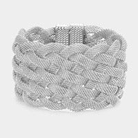 BRAIDED METAL MESH MAGNETIC BRACELET