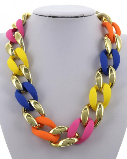 Starburst multi chain necklace