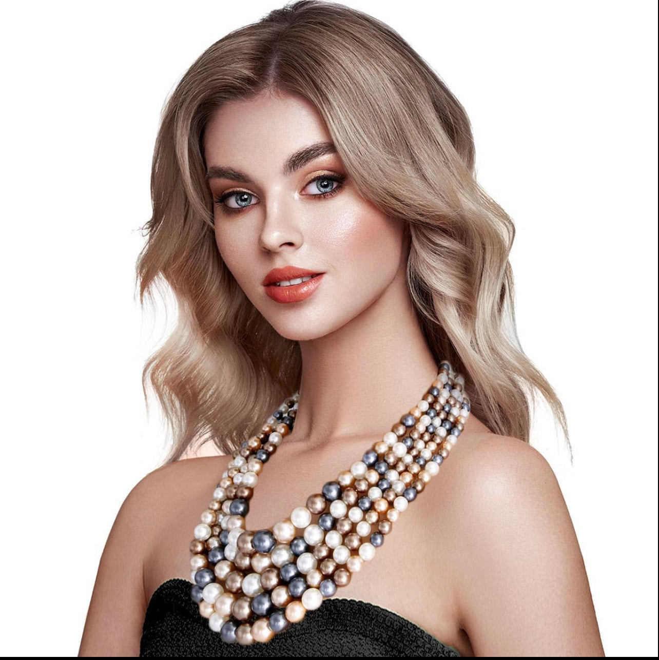 Neutral Multi-tone Pearl set