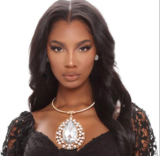 Rigid Gold Crystal Set