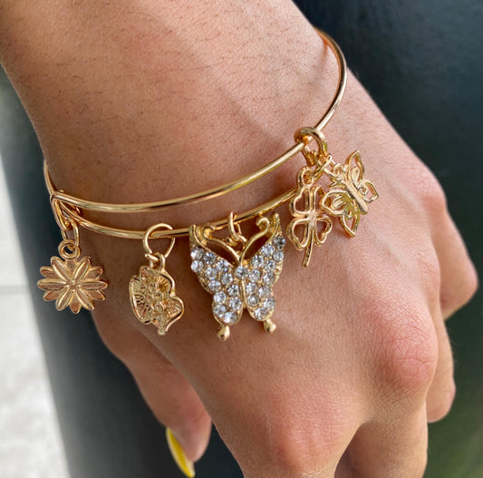 Butterflyn bling braclet