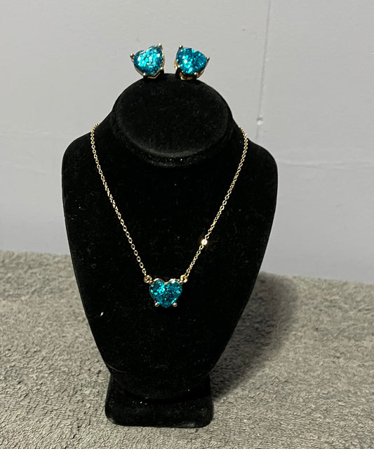 Baby blue heart set