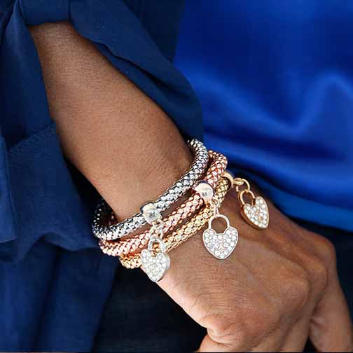 Heart Charm Bracelet