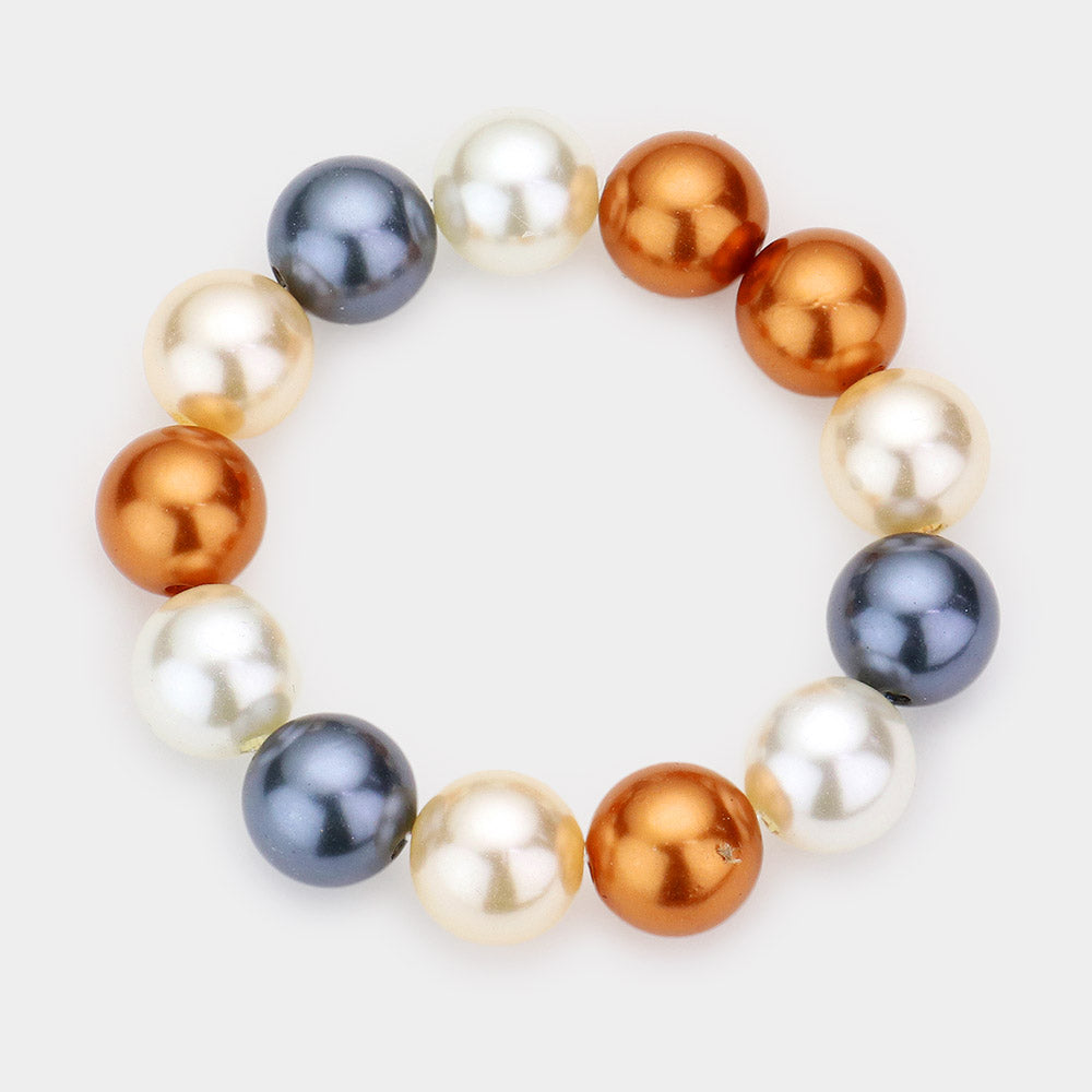 Tri-color Pearl bracelet