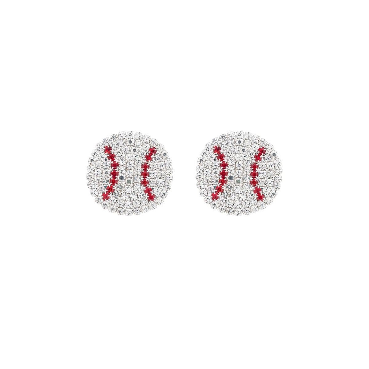Rhinestone Baseball Studs