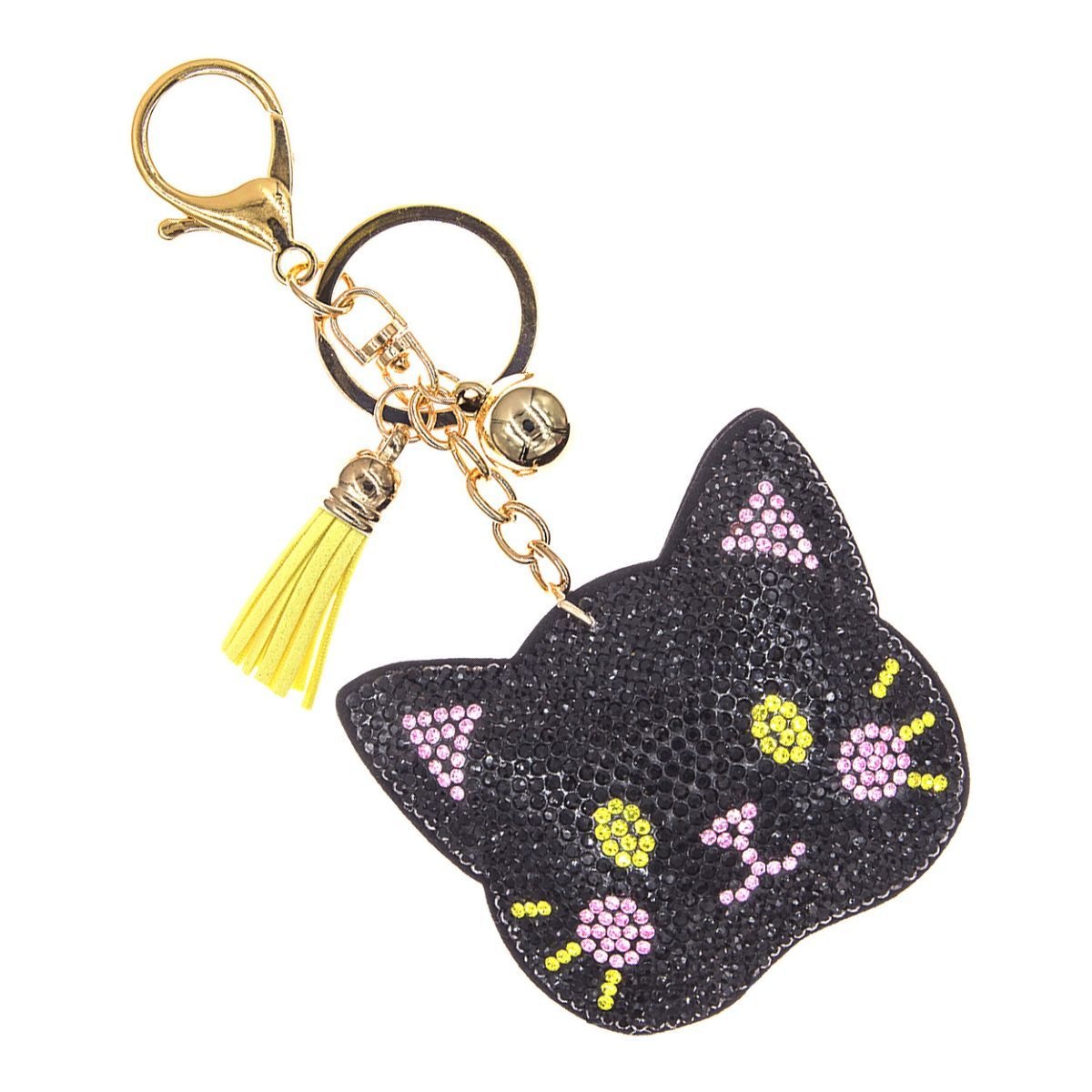 Black Cat Keychain Bag Charm
