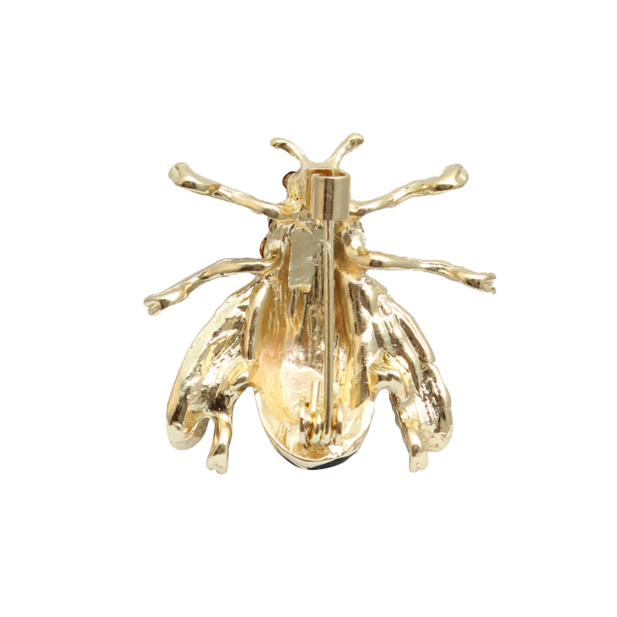 Yellow Black Striped Bee Brooch