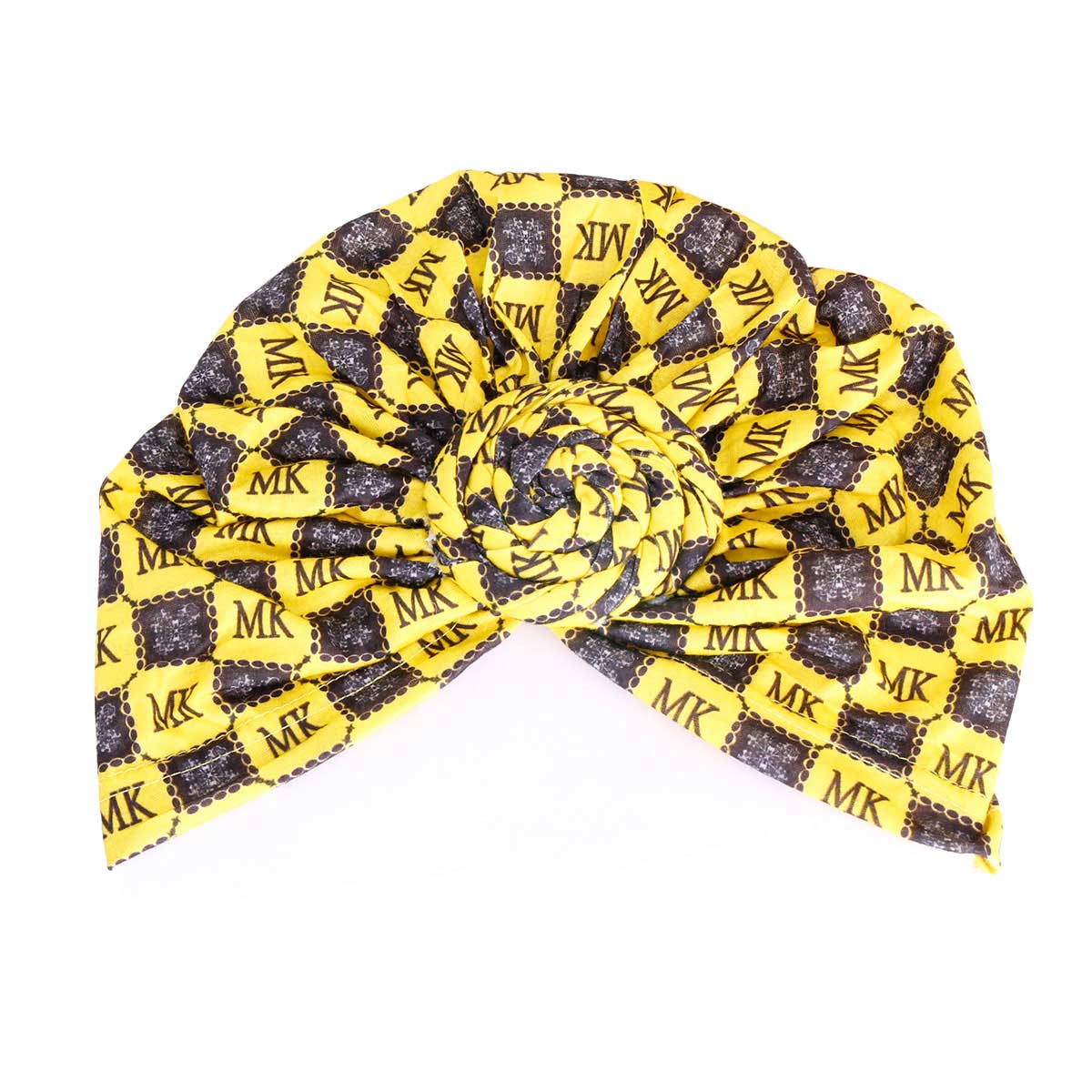 Yellow MK Twist Knot Turban