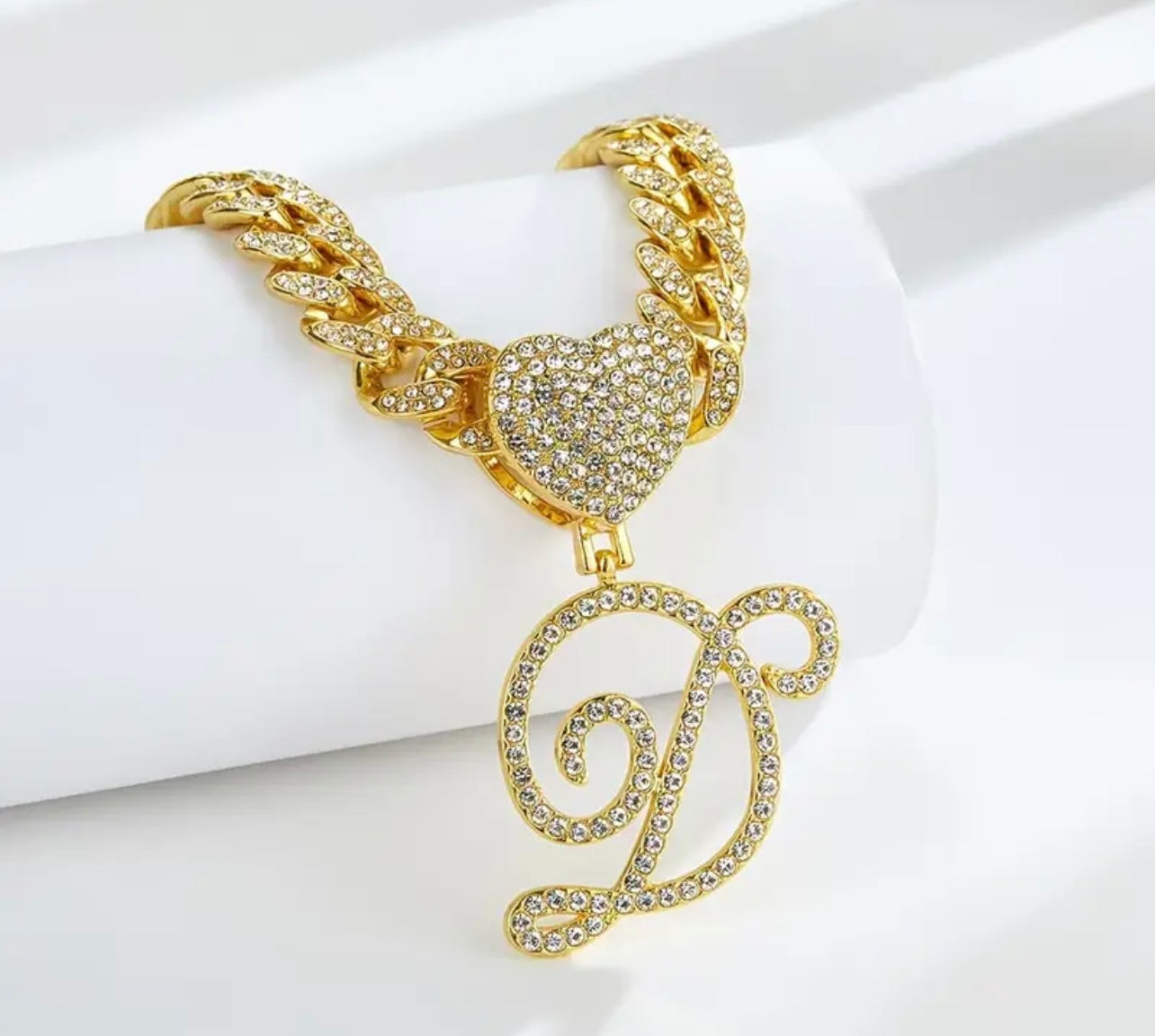 Monogram Princess Heart Pendant