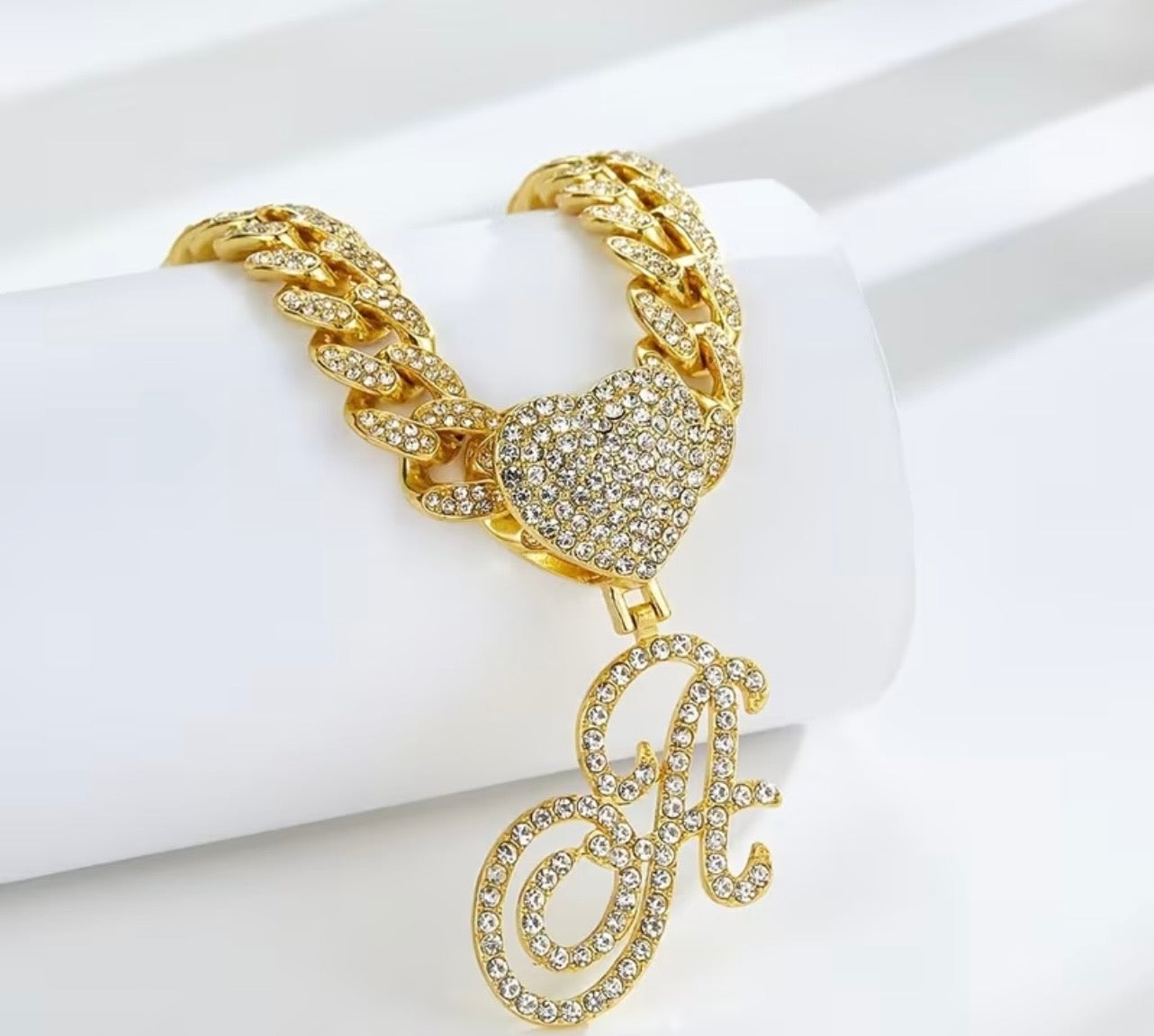 Monogram Princess Heart Pendant