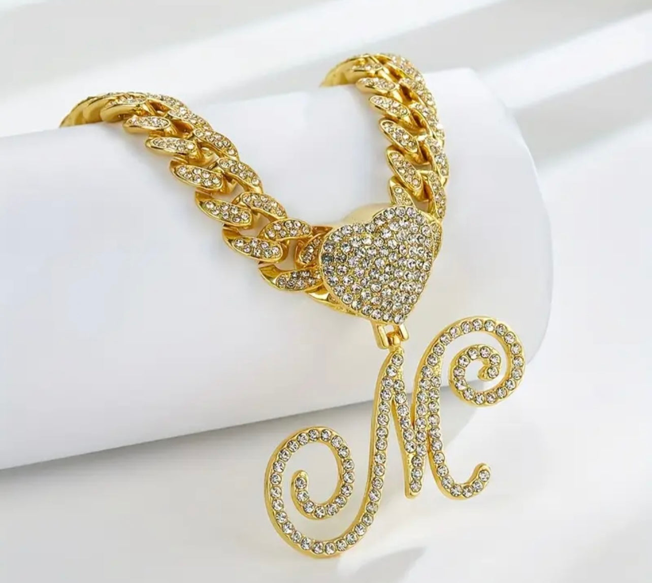 Monogram Princess Heart Pendant