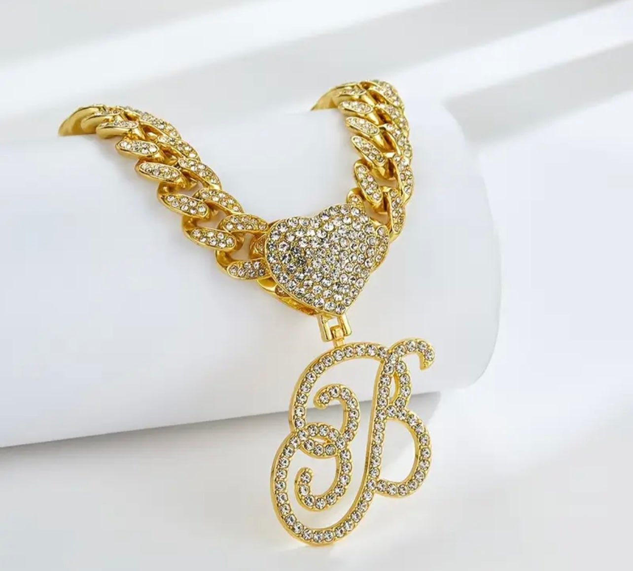 Monogram Princess Heart Pendant