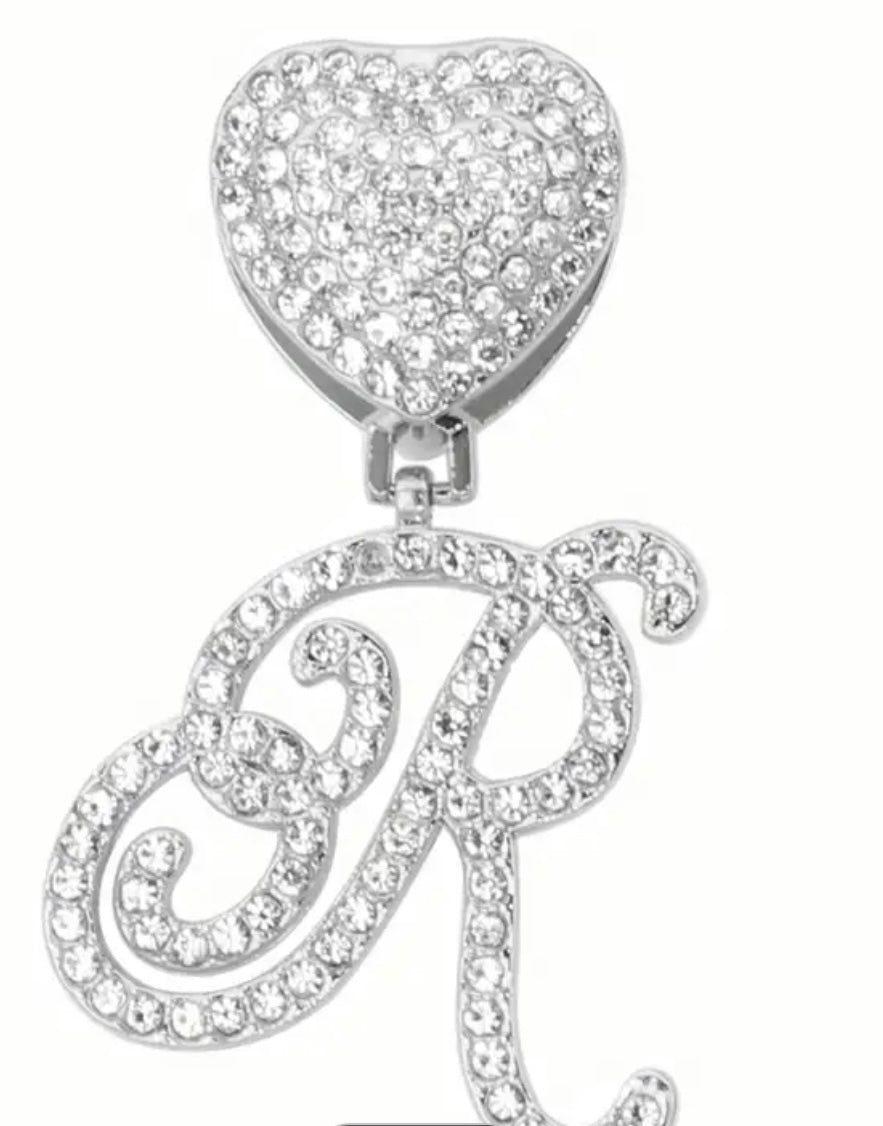 Monogram Princess Heart  Necklace