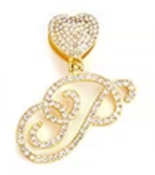 Monogram Princess Heart Pendant