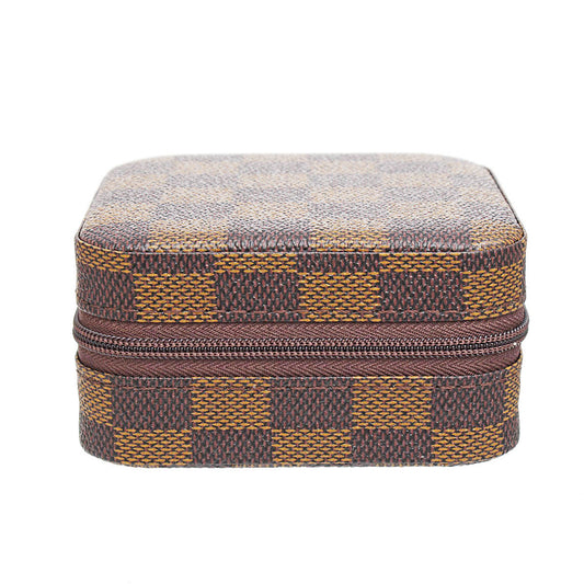 Brown Travel Square Jewelry Box Organizer Women