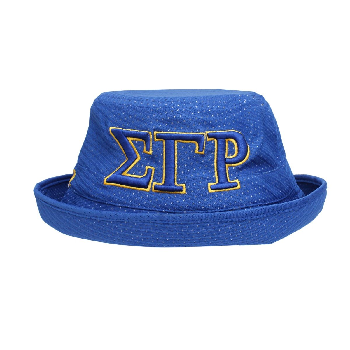 SGRHO Sorority Yellow Mesh Embroidered Bucket Hat