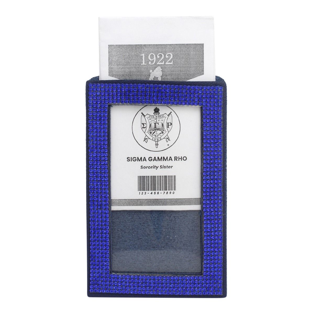 SGRHO Blue Sparkle Sorority Pride ID Badge Holder