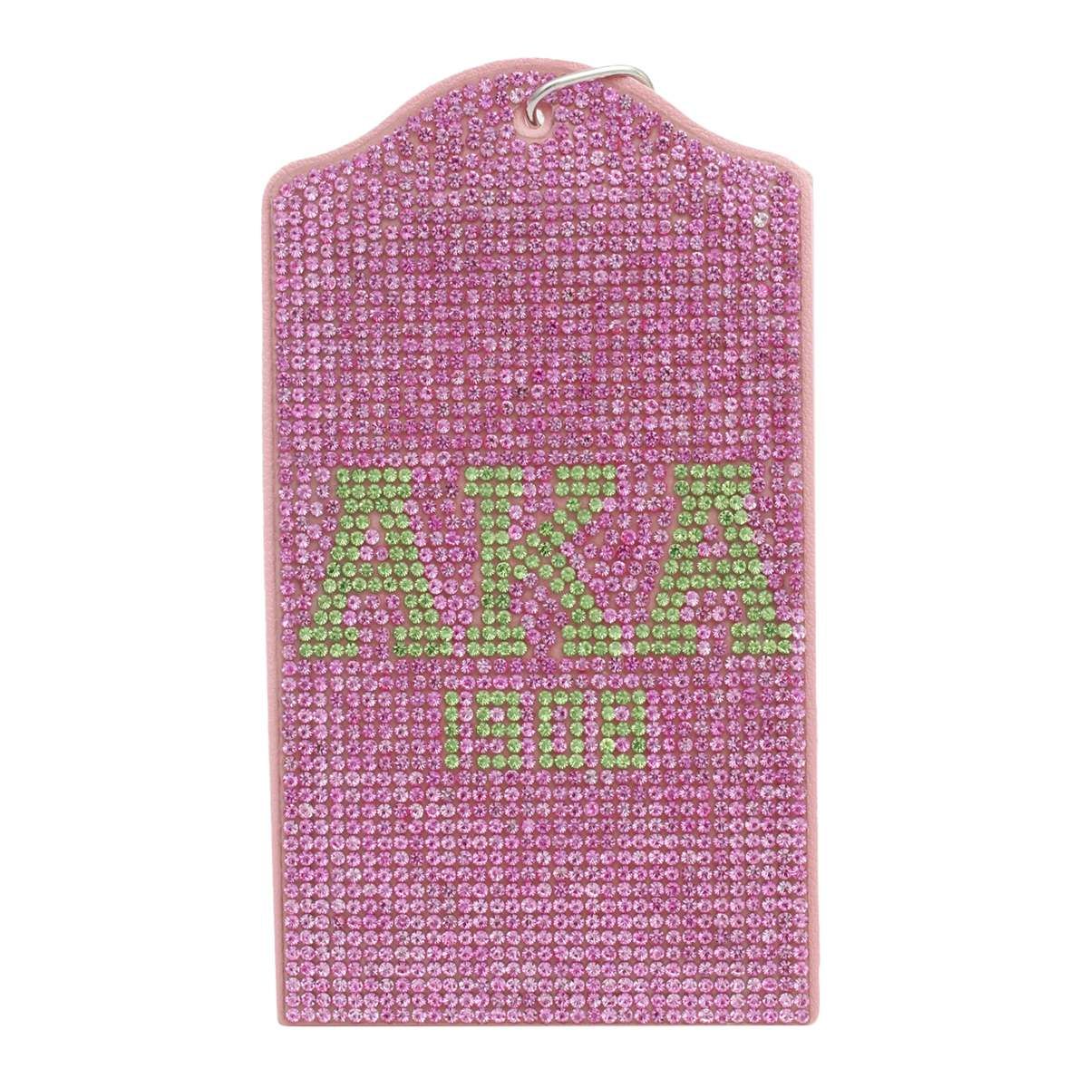 AKA Pink Sparkle Sorority Pride ID Badge Holder