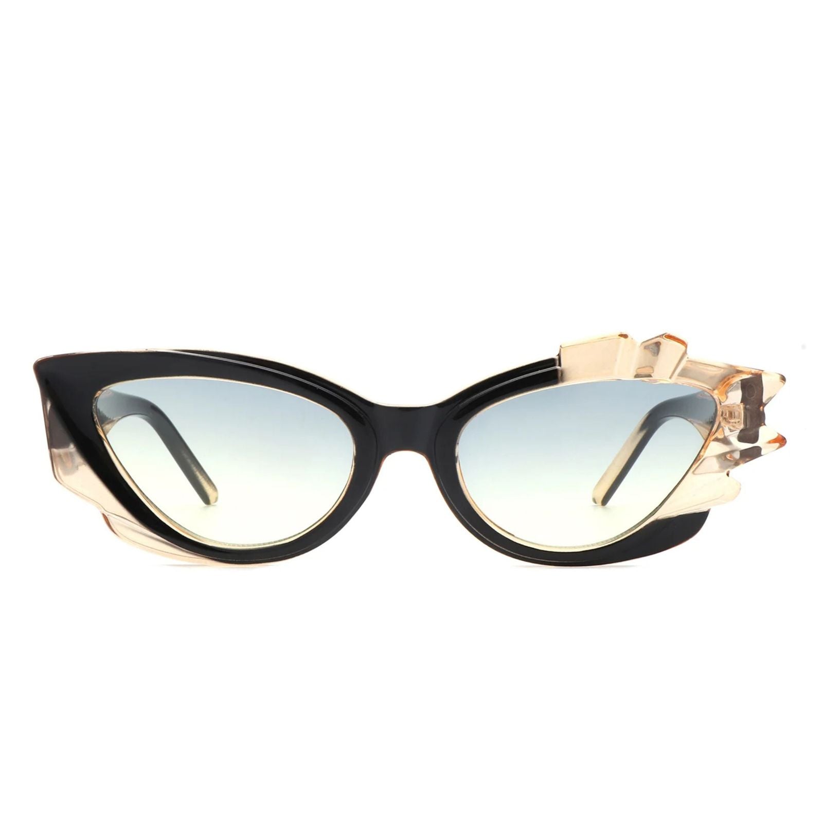 Sunglasses Multi Flame Irregular Cat Eye Women