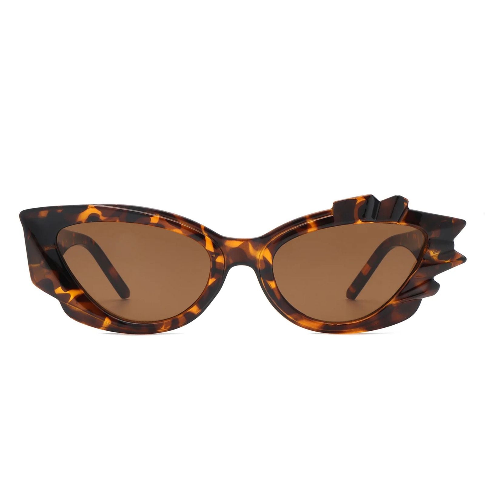 Sunglasses Tortoiseshell Flame Irregular Cat Eye