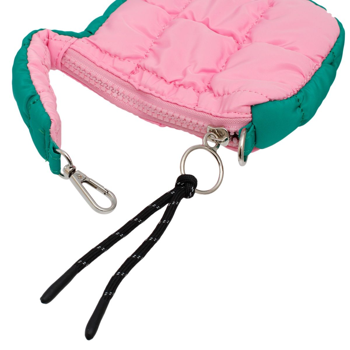AKA Pink Green Quilted Mini Keychain Stanley Clip