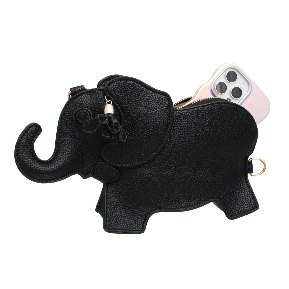 Bag Black Elephant Crossbody Clutch for Women