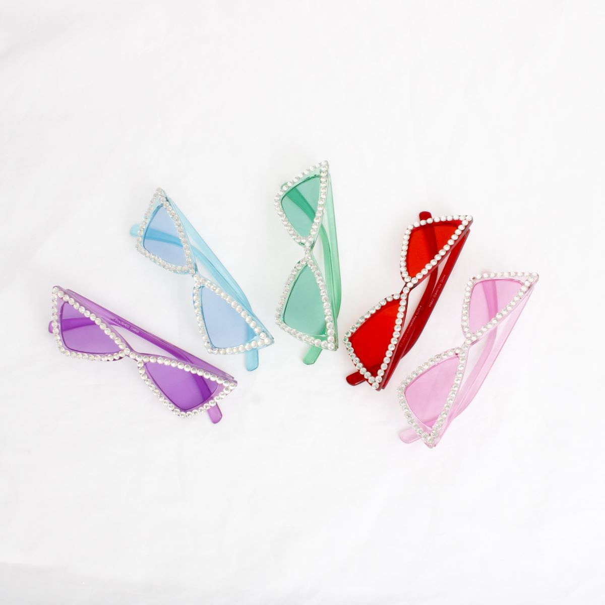 Sunglasses Black Cat Eye Rhinestone Retro Eyewear