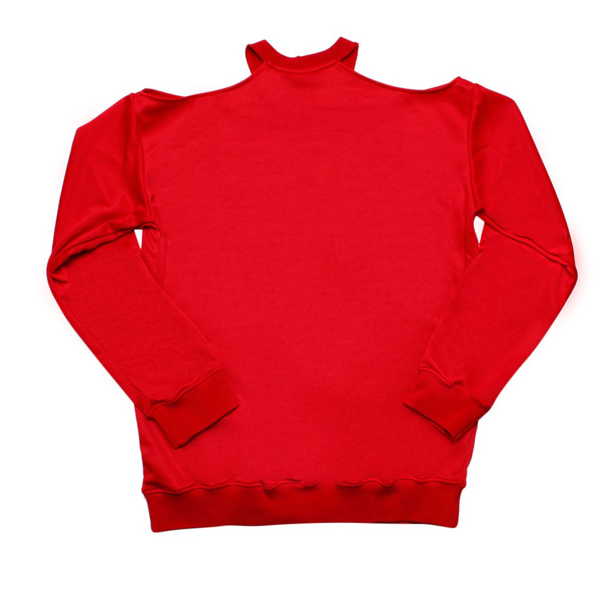 DST Greek Merch XL Red Cold Shoulder Sweatshirt