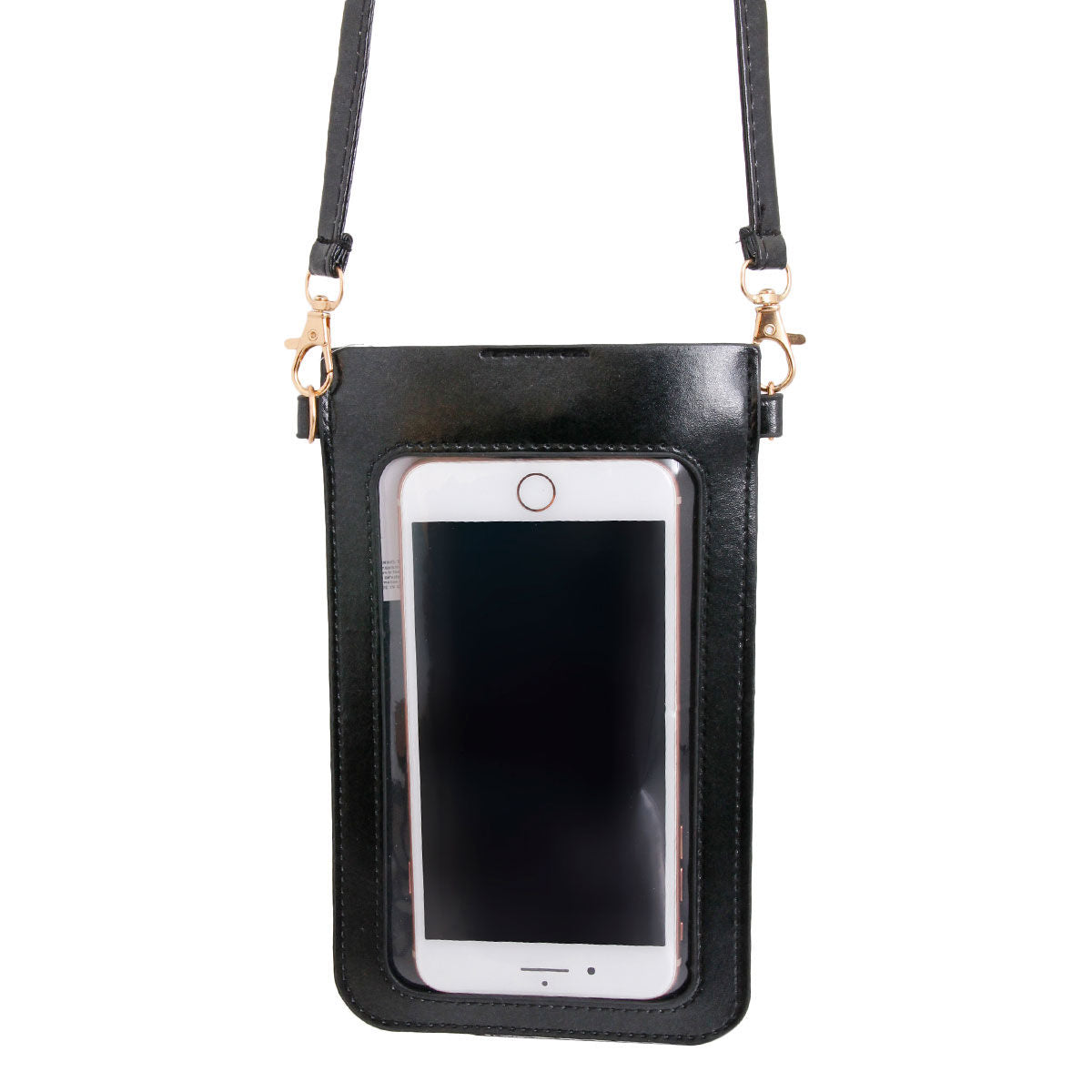 Black and Gold Designer Phone Crossbody