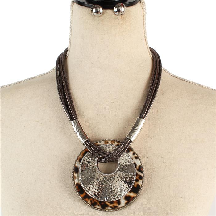 LEOPARD ROUND NECKLACE SET